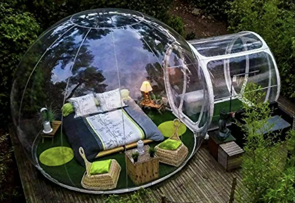 inflatable bubble tent transparent